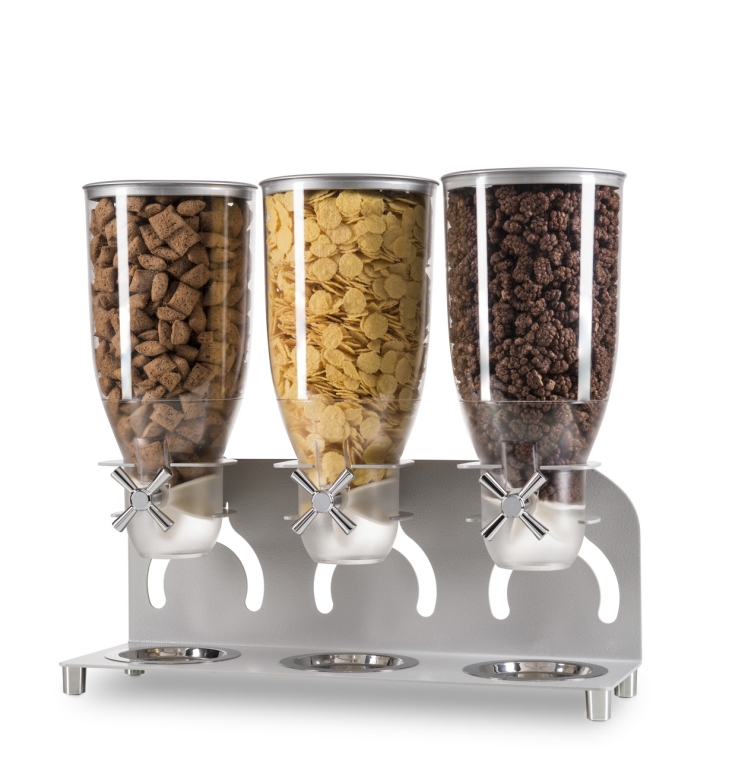 דיספנסר לקורנפלקס ברזל שלישיה אפור