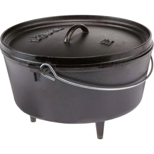 סיר יצקית ברזל 30 ס"מ עם רגליים- 7.6 ליטר LODGE (יציקה)
