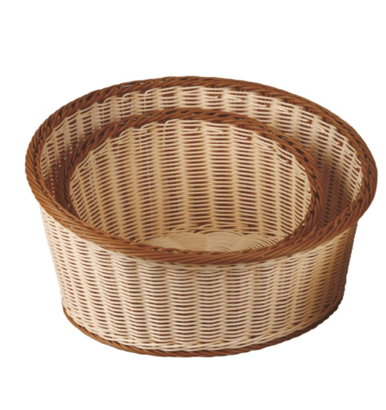 סלסלת לחם עגולה נצרים משופעת 40 ס"מ חום PUJADAS