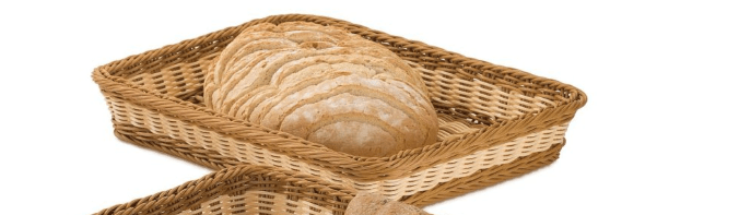 סלסלת לחם מלבנית נצרים 42/30 ס"מ חום PUJADAS