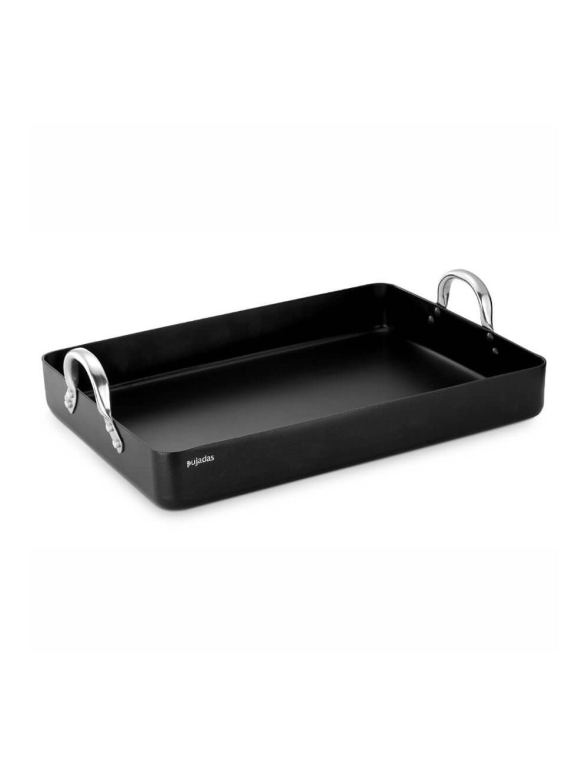 תבנית רוסטר אלומיניום שחורה 30/40 ס"מ טפלון 6.3 ליטר PUJADAS