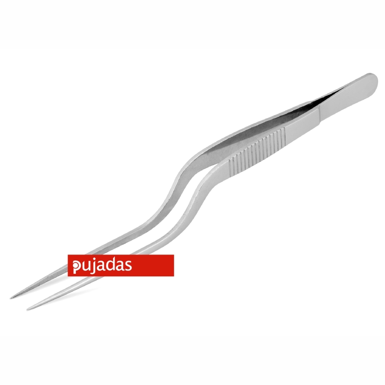 פינצטה/מלקחיים לצילחות/סושי אלכסונית 16 ס"מ נירוסטה 18/10 PUJADAS