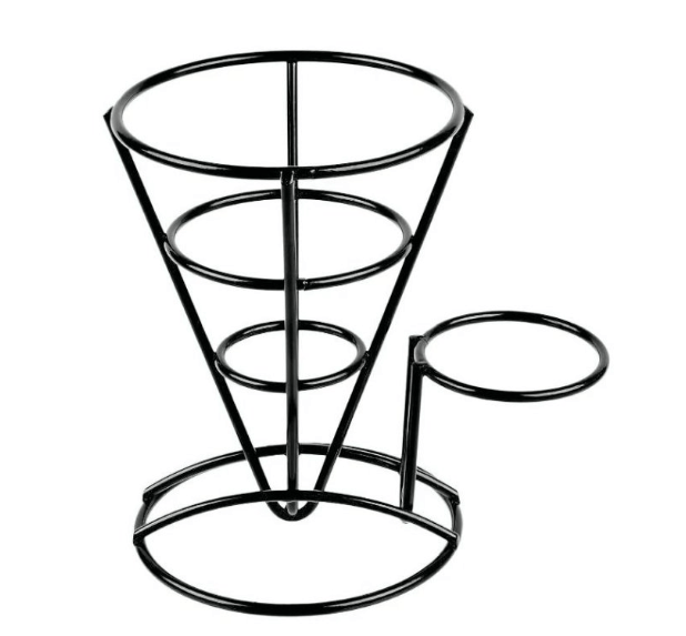 סל מטוגנים קוני שחור 13 ס"מ+מעמד לרמקין/חמאון  PUJADAS