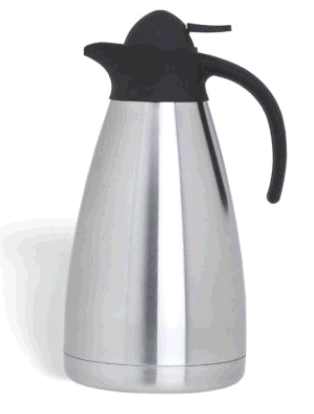 קנקן/טרמוס נירוסטה 1.5L ידית שחורה PUJADAS