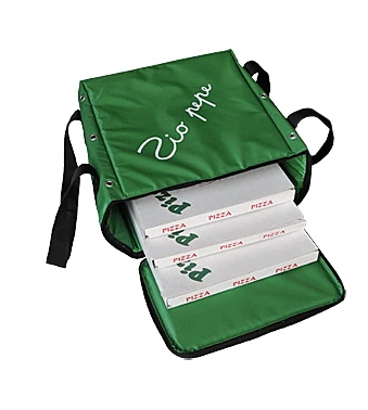 תיק פיצה ירוק עד שלושה מגשים