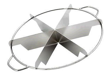 חותר/מסמן עוגות נירוסטה 6 פרוסות 25 ס"מ