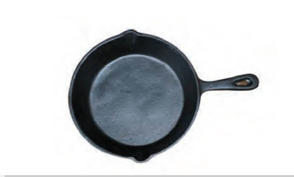 מחבת יציקת ברזל קוטר 20 ס"מ ברזל שחור (יציקה)