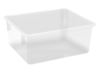 קופסה 10 שקופה 15 ליטר 38/32/16 ללא מכסה(מכסה בנפרד)