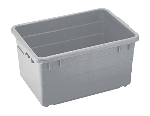 מיכל 130 ליטר אפור 77/55/42