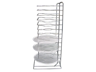 מעמד מגשי פיצה ברזל ל 15  מרחק בין מחזיק למחזיק 3.5  ס"מ (גובה כללי 70 ס"מ )