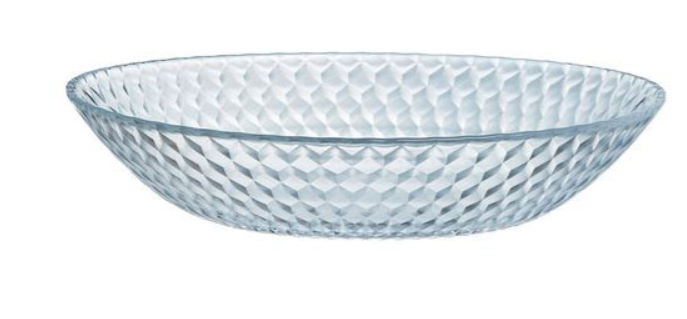 צלחת/קערה זכוכית  20 ס”מ פמפיל שקוף זכוכית מחוסם ARCOROC Pampille 60cl