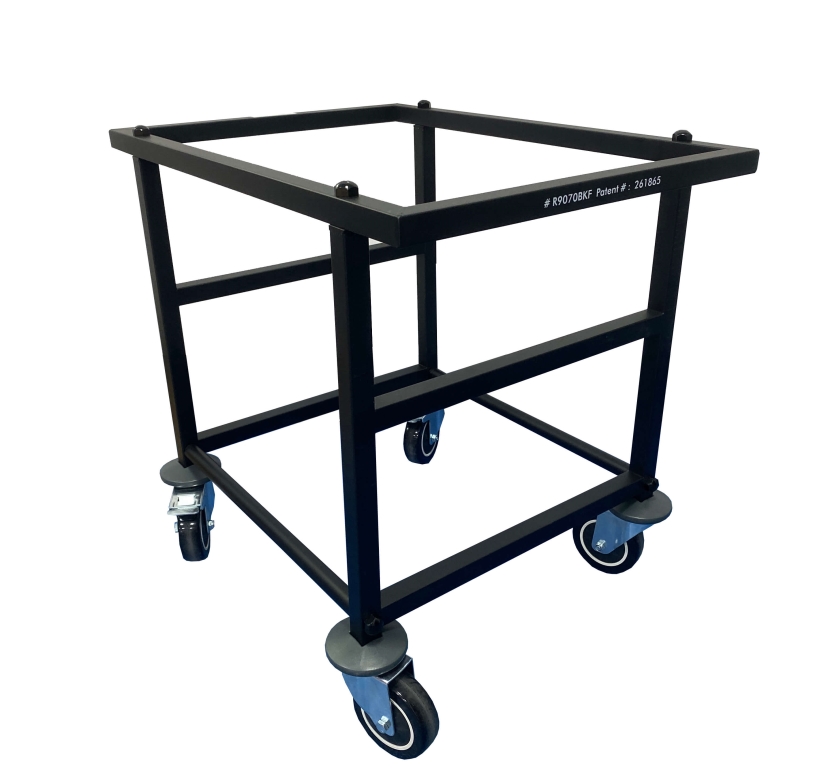 עגלה מסגרת שחורה ל מיכל 70 ליטר B-M H-D BOLTED PATENT  (מסופק ללא מיכל ) מתאים גם ל מיכל פלסטיט