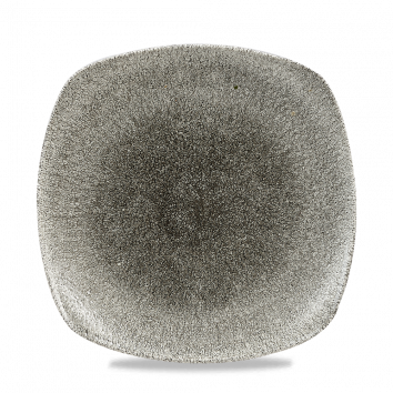 צלחת מרובע 25 ס"מ(10)שחור CHURCHILL RAKU BLACK