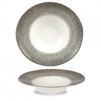 צלחת פסטה 28 ס"מ שחור CHURCHILL RAKU BLACK