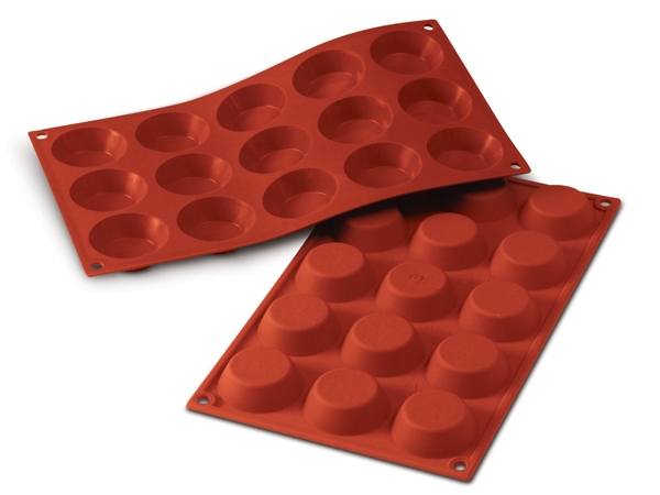 תבנית סיליקון מיני טרטלט 15 שקעים SILIKOMART