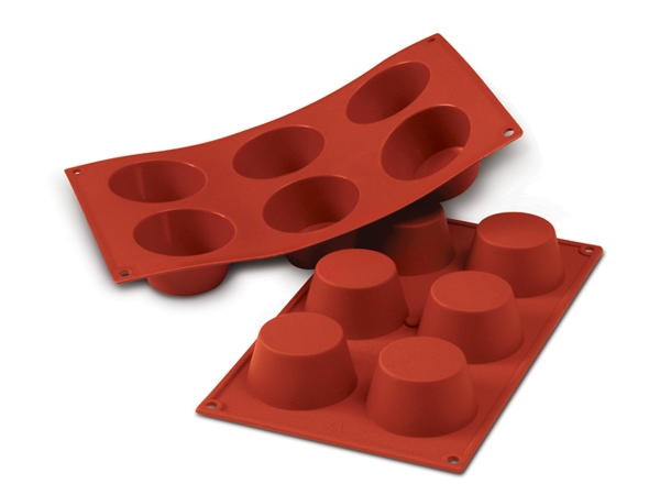 תבנית סיליקון מאפינס 6 שקעים SILIKOMART