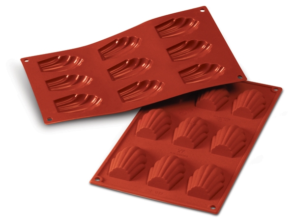 תבנית סיליקון מדלן 9 שקעים SILIKOMART