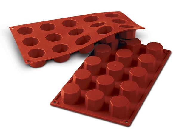 תבנית סיליקון מתומן 15 שקעים SILIKOMART