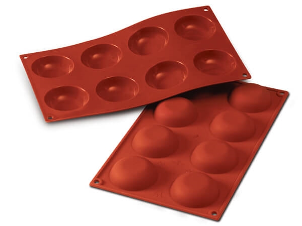 תבנית סיליקון קרפ 8 שקעים SILIKOMART