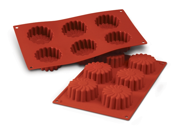 תבנית סיליקון מרגירטה 6 שקעים SILIKOMART