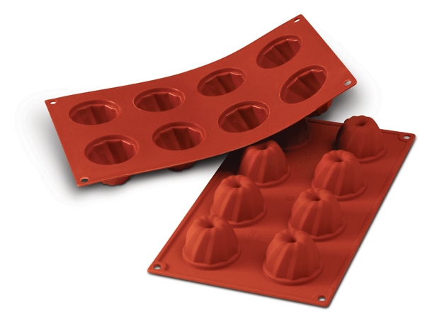 תבנית סיליקון קוגלהוף 8 שקעים קוטר תחתון 53 מ"מ ג' 35 מ"מ SILIKOMART