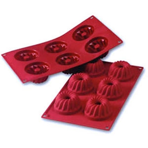 תבנית סיליקון קוגלהוף 6 שקעים SILIKOMART(תואםFR046)