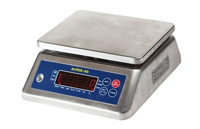 "נטו" - משקל נירוסטה אטום מים עד 30 ק"ג דיוק 2 גר'  210 × 210 מ”מ S.S "נטו"