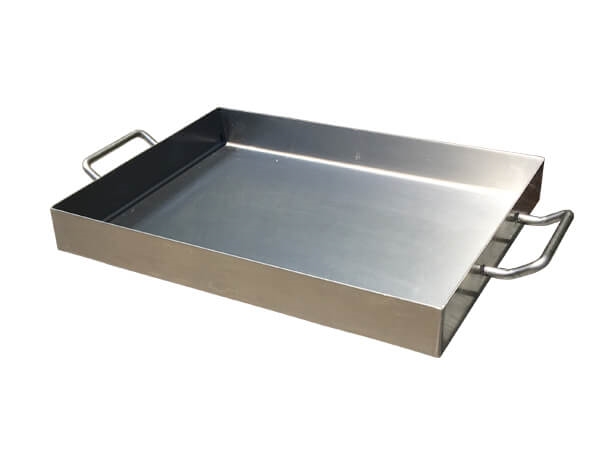 רוסטר נירוסטה ישר תבנית 2 מ"מ דופן ישרה מרותך ומלוטש 5*25*38 עם ידיות