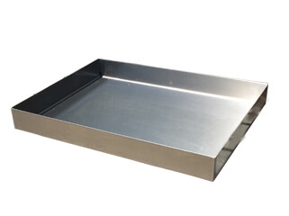 רוסטר נירוסטה ישר תבנית 2 מ"מ דופן ישרה מרותך ומלוטש 5*30*40 ללא ידיות