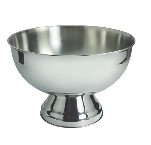 קערה פונץ/שמפניירה נירוסטה 40 ס"מ ללא ידיות 14L