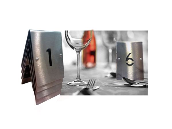 סט 6 מעמדי מספרים  נירוסטה דו צדדי מוברש רקע שחור מ 25-30  מידות 6*6 ג' 9 ס"מ-  st-304-1.0 mm-