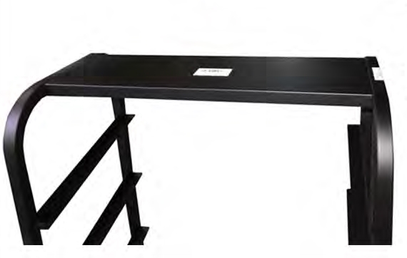 "נטו"- מדף עליון שחור בלבד לעגלה patent תצוגה משופעת מאפים שחורה (לעגלה מק"ט  81958BKF "נטו"