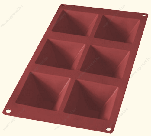 תבנית סיליקון פירמידה 6 שקעים LEKUE תואם SF007