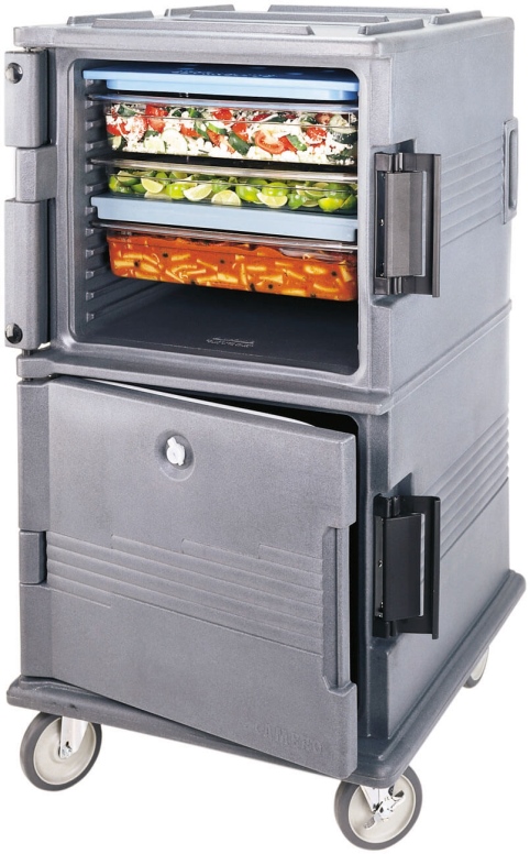 טרמופורט להובלת מזון אפור ל 12 תבניות 2/1/65 עם גלגלים