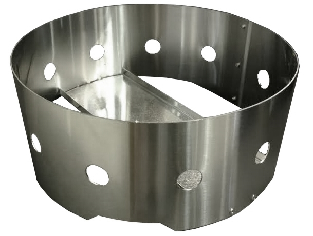 מעמד לחימום סירים עגול  ROYAL (חירור עגול)  שחור נירוסטה קוטר 310 מ"מ- מיוחד לטבעת אלומיניום