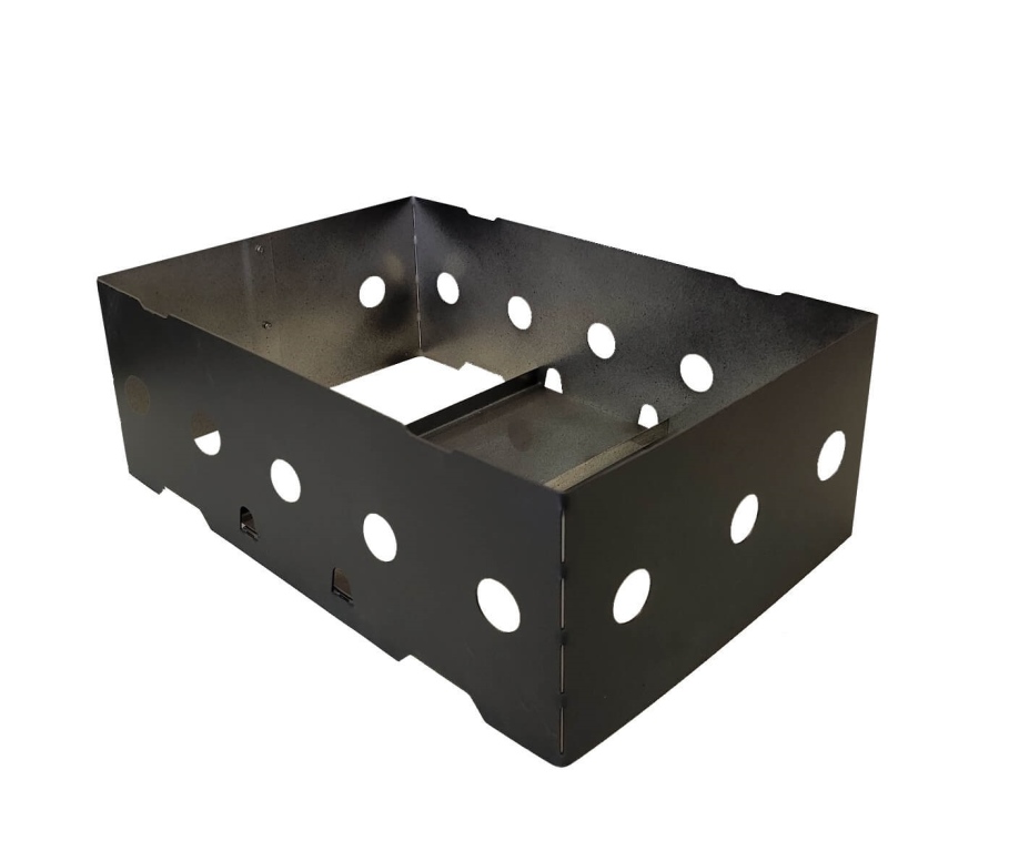 מעמד לחימום כלים מלבני "אליה" שחור 26/18 ס"מ deko-1.20 mm