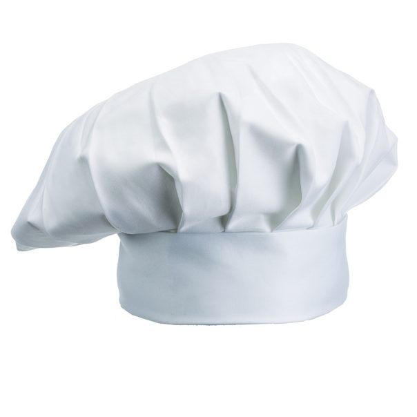 כובע שף צרפתי לבן 30 ס"מ