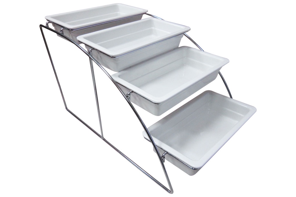 מעמד/סטנד לגסטרונום 1/3 כרום 4 תאים EFAY