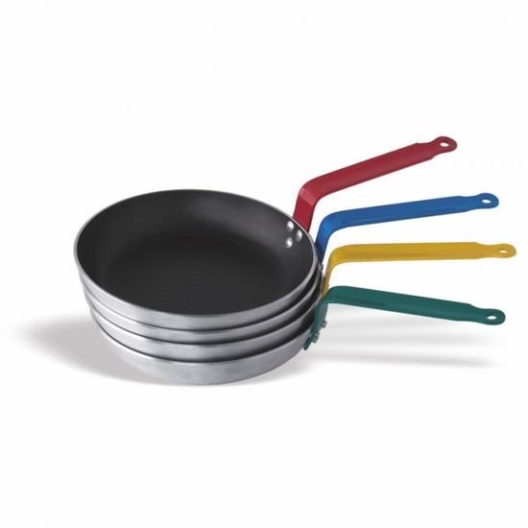 מחבת אלומיניום 24 ס"מ מקצועי נון סטיק ידית כחולה קלאסי PUJADAS (ציפוי טפלון)  128324