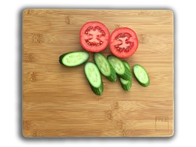 לוח בוצ'ר/חיתוך במבוק גדול(40/34)+רגליות הצמדה