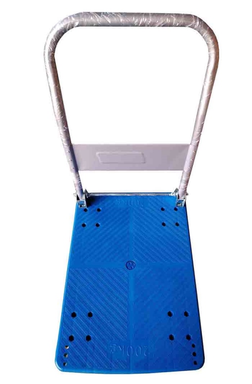 עגלה משא/משטחים פלסטיק ידית מתקפלת למשקל עד 200 ק"ג