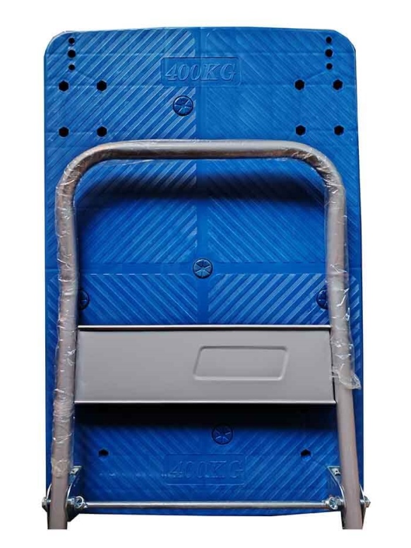 עגלה משא/משטחים פלסטיק ידית מתקפלת למשקל עד 400 ק"ג